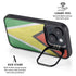 Guyana Flag Distressed iPhone 15 Plus Kickstand Case